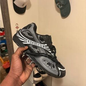 Bottega Veneta Black and Gray Men's Shoes